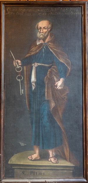 Obraz św. Piotr, olej na płótnie, barok, 1 poł. XVIII w.