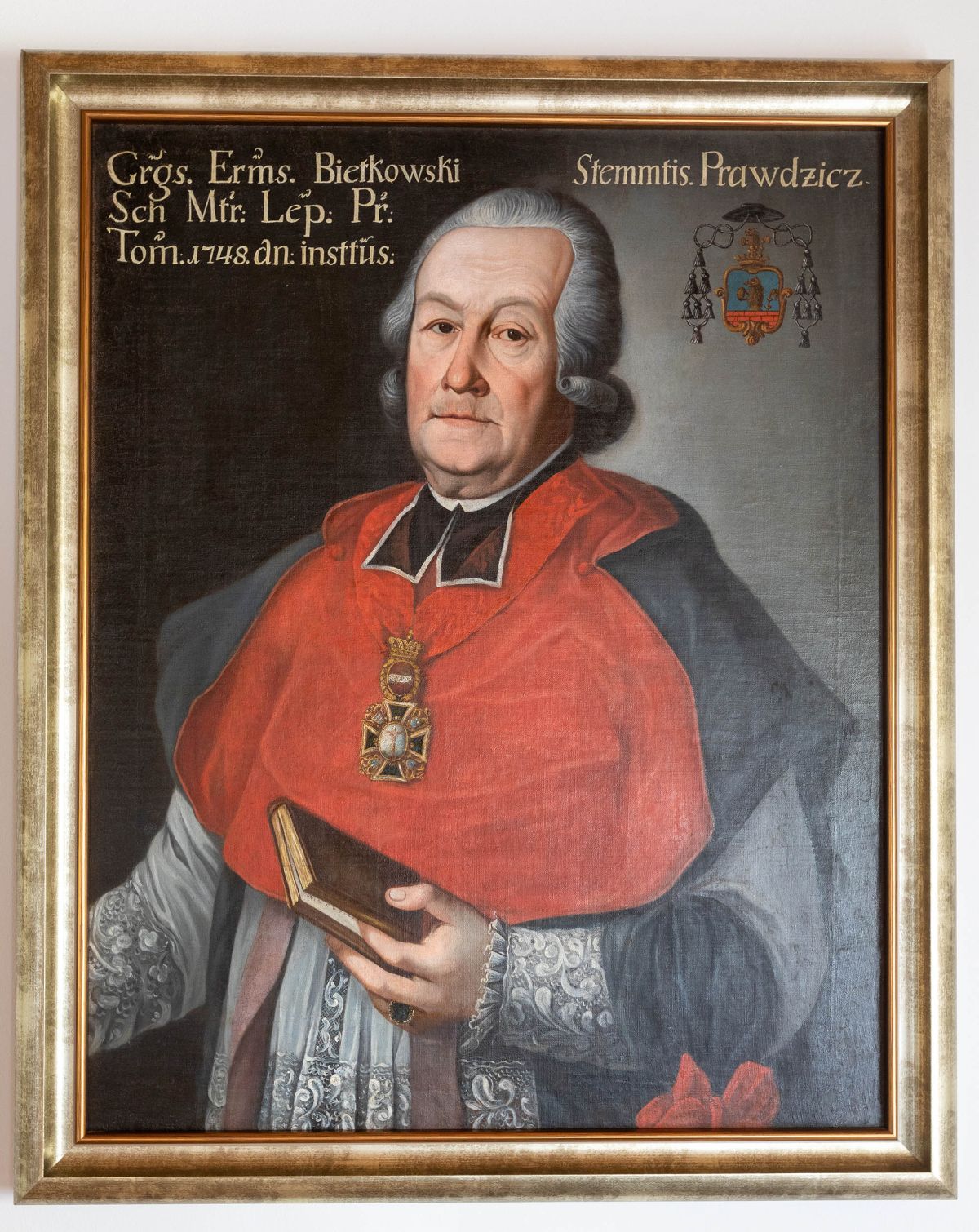 Portret Jerzego Erazma Bietkowskiego, płótno, olej, 2. Poł. XVIII w.