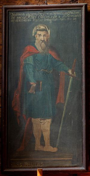 Obraz św. Paweł, olej na płótnie, barokowy, 1 poł. XVIII w.