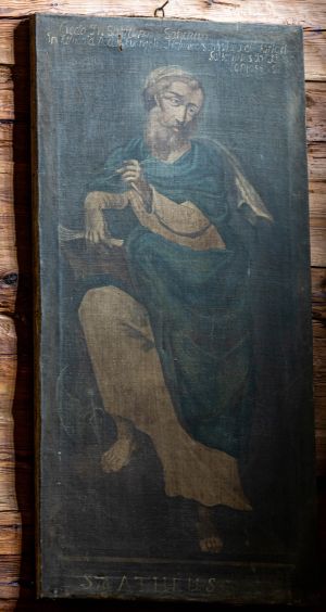 Obraz św. Mateusz, płótno, olej, barok, 1 poł. XVIII w.