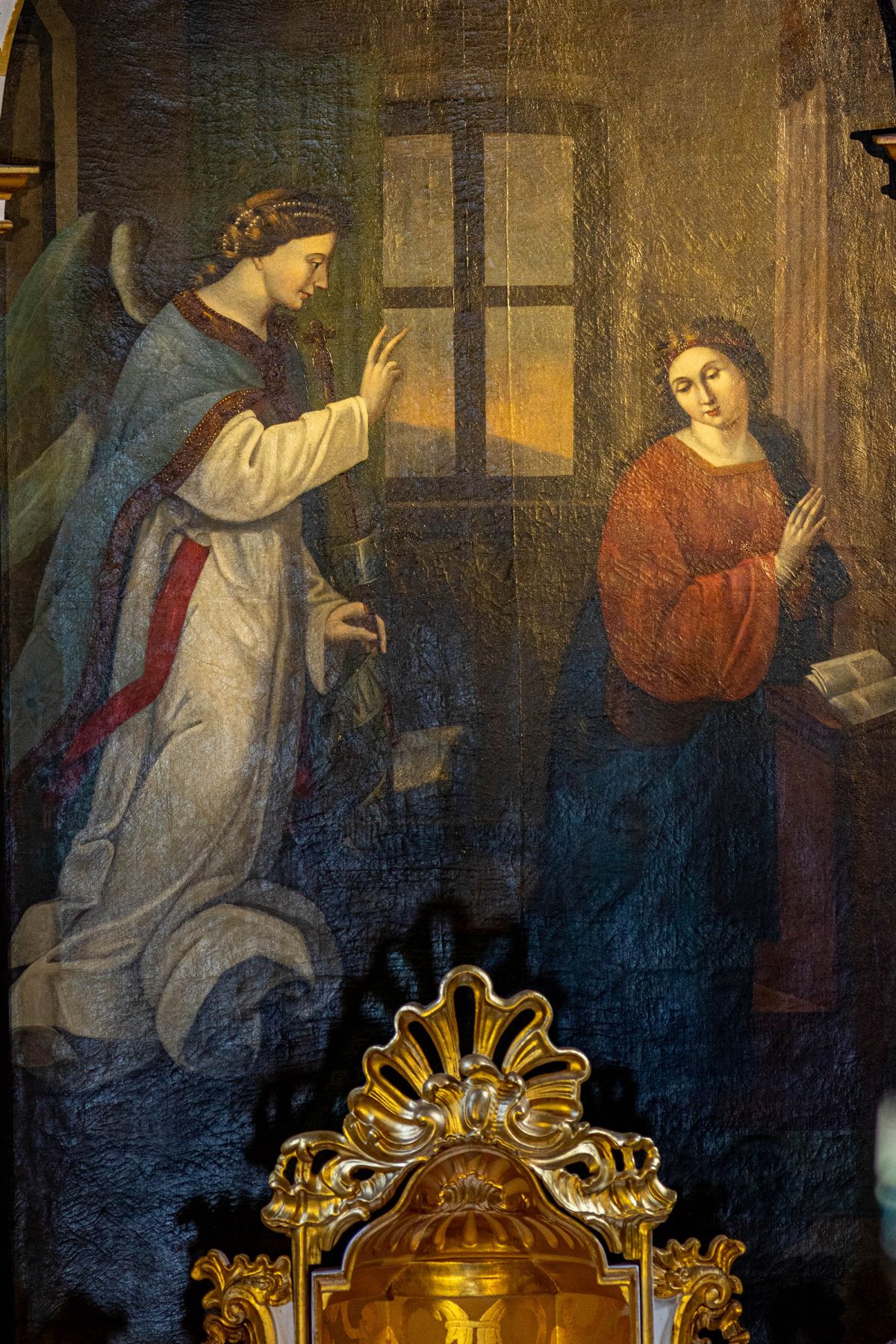 Painting of the Annunciation of the Blessed Virgin Mary