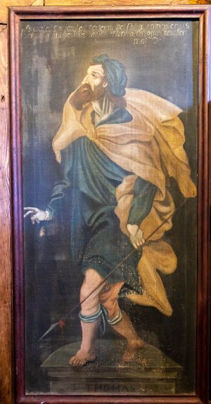 Obraz św. Tomasz, olej na płótnie, barok, 1 poł. XVIII w.