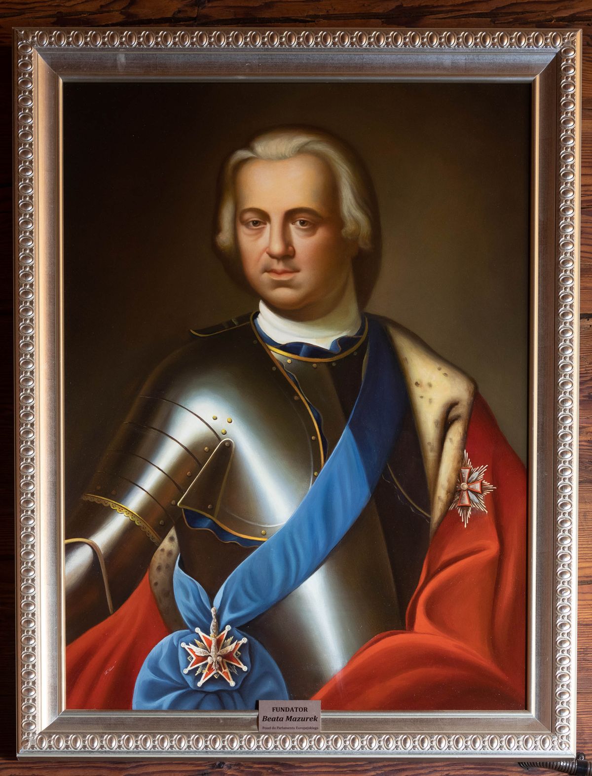 Portret Michała Zdzisława Zamoyskiego, płótno, olejna, 1. poł. XVIII w.